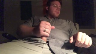 Chubby Guy Has Extreme Orgasm While Watching Porn