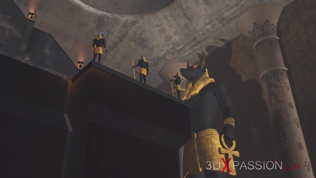 Anubis Fucks A Young Egyptian Slave In His Temple