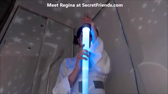 Princess Leia Upskirt Show At SecretFriends