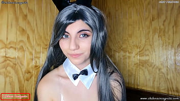 Otaku Hace Cosplay De Coneja Con Sexo Anal, Lo Chupa Como Una Diosa