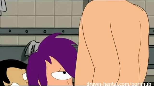 Futurama Hentai – Shower Threesome