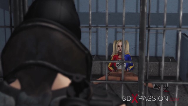 Batman Bangs A Horny Cuffed Harley Quinn In Jail