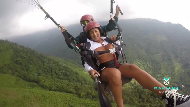 Mariana Martix Squirts While Paragliding