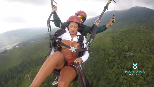 Mariana Martix Squirts While Paragliding