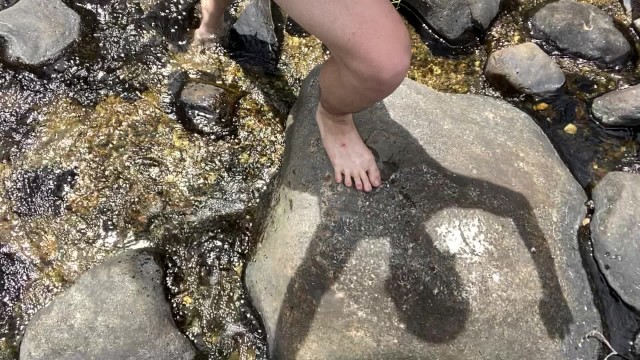 Socially Distancing My Naked Self By The River  HD 60FPS