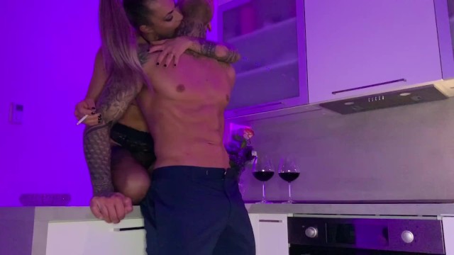 LUXURY ISIZZU & MAARCO SAVAGE FUCK IN THE KITCHEN!  LUXURY LINGERIE  !