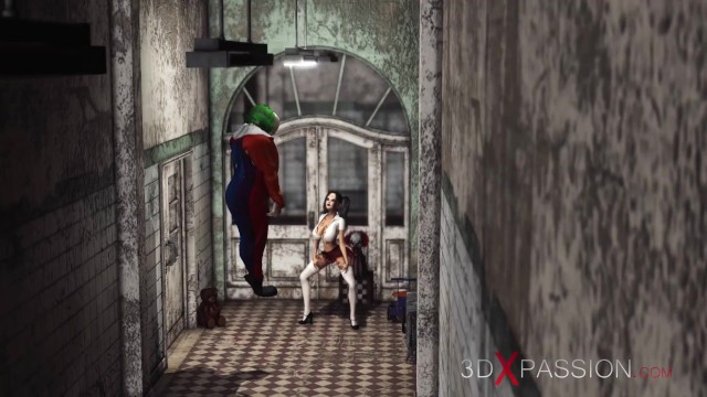 Super Hot Sexy College Girl Gets Fucked Hard By An Evil Clown In An Abandoned Hospital