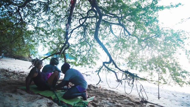 Alternative Girls SHIBARI – Outdoor Public Kinbaku Rope Play Action With Tattooed TEENS – Bondage