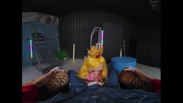 VR Conk Fuck Beautiful Princess Peach In Best Super Mario XXX Parody VR Porn