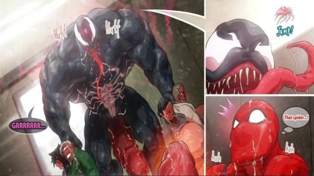Spiderman Cum Inflation – Spiderman X Venom Belly Inflation Hentai