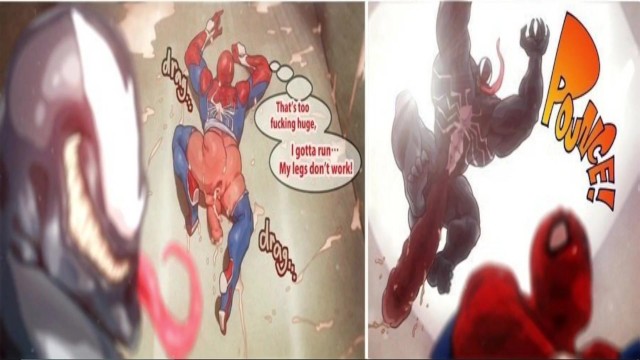 Spiderman Cum Inflation – Spiderman X Venom Belly Inflation Hentai