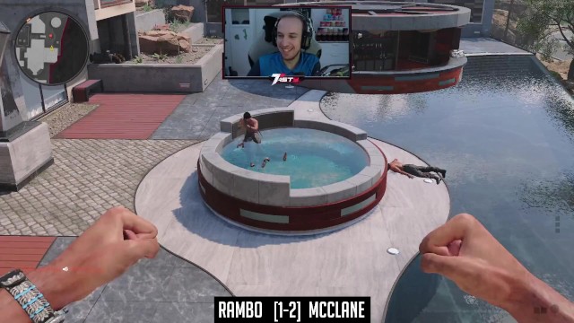 Rambo & John McClane In An Intense Hot Tub Fight