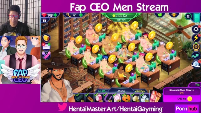 Backdoor Party! Fap CEO Men Stream #23 W/HentaiGayming