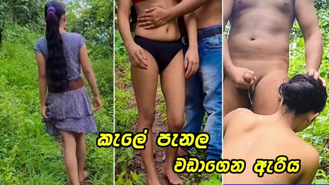කොල්ල එක්ක කැලේ පැනල ගත්ත පට්ටම සැප Very Hot Sri Lankan Couple Outdoor Fuck In Jungle – Risky Public