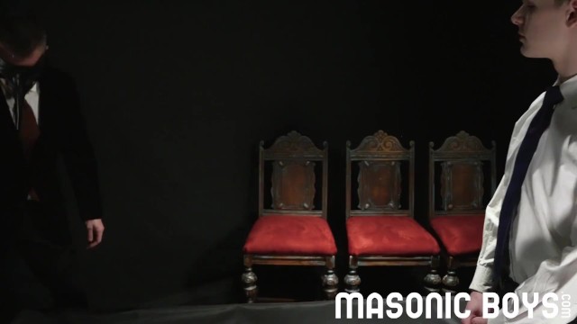 MasonicBoys – 3 Suited DILFs Use & Raw Fuck Cute Twink Boy
