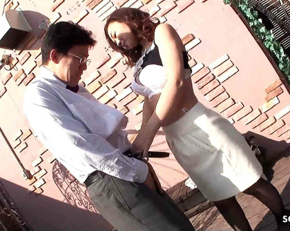 Rich Japanese Mature Seduce Her Driver To Quick Swallow Blowjob